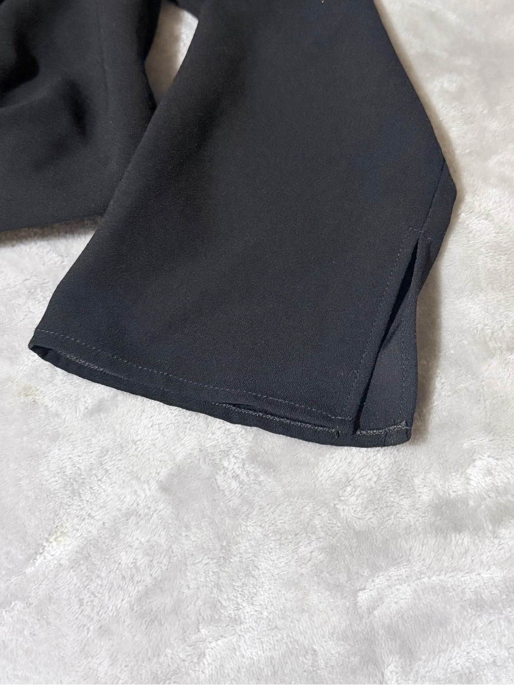 Zara Black Twist-Front Long-Sleeve Button-Down Shirt - Picture 4 of 9